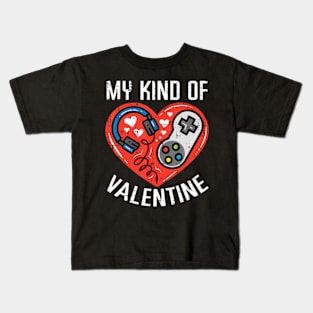 My Kind Valentine Gamer Valentines Day Gaming Boys Kids Kids T-Shirt